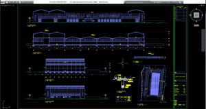 desain gudang 2 lantai