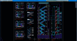 detail tangga apartemen