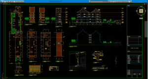 kantor dan hunian atap cina