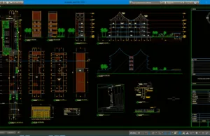 Download Desain Kantor dan Hunian Atap Cina DWG AutoCAD kantor dan hunian atap cina