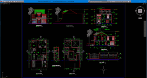 rumah 2 lantai 10x14 meter