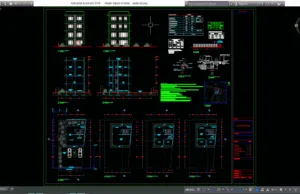 Download Desain Kantor 4 Lantai Format DWG AutoCAD desain kantor 4 lantai
