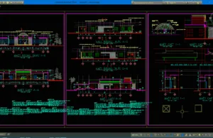 Download Desain Kafe Kecil Format DWG AutoCAD kafe kecil