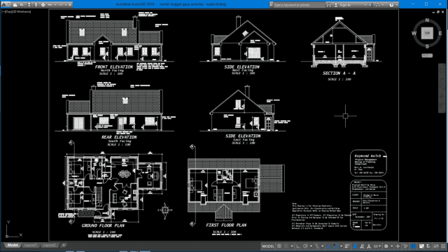 rumah tinggal gaya amerika