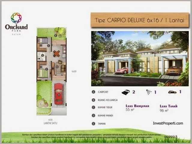 rumah tipe carpio 6x16 rumah tipe carpio 6x16