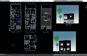 Download Desain Rumah Modern Format DWG AutoCAD rumah modern