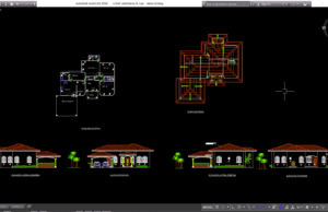 Download Desain Rumah Sederhana & Luas Format DWG AutoCAD rumah sederhana & luas