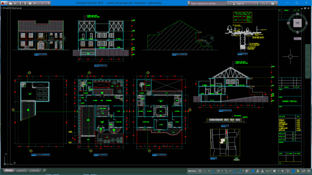 rumah 2 lantai type 228 + basement rumah 2 lantai type 228 + basement