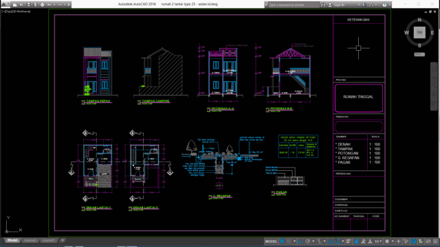 rumah 2 lantai type 25
