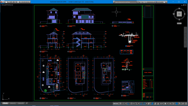 rumah 3 lantai type 132