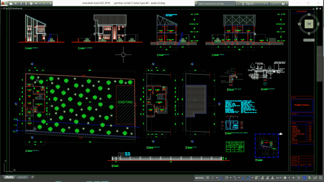 gambar rumah 2 lantai type 80