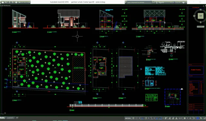 gambar rumah 2 lantai type 80