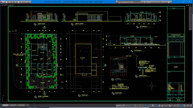 kantor 1 lantai luas 198m2