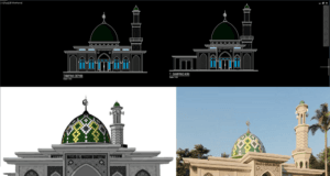 desain masjid dwg dan skp