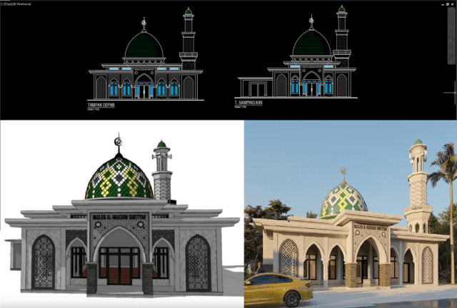 desain masjid dwg dan skp desain masjid dwg dan skp