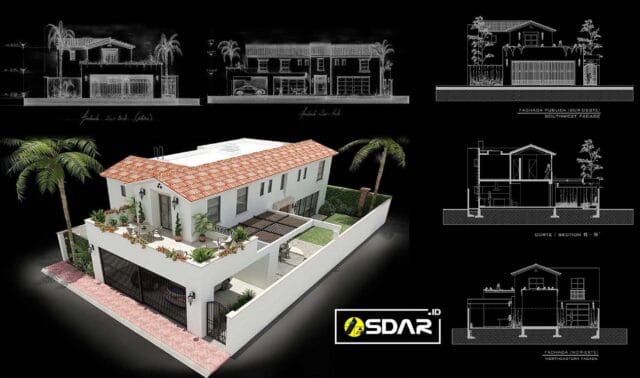 rumah bergaya kolonial