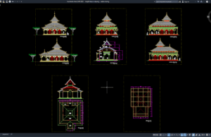 Download Gambar Masjid Atap Tumpang DWG AutoCAD masjid atap tumpang