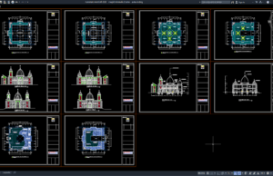 Download Gambar Masjid Minimalis 2 Lantai DWG AutoCAD masjid minimalis 2 lantai