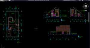 denah & tampak rumah minimalis 1 lantai