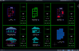 Download Gambar Rumah 1 Lantai Ukuran 6×9 Meter DWG AutoCAD rumah 1 lantai ukuran 6x9 meter