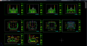masjid 2 lantai ukuran 23x26 meter