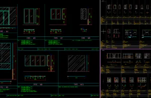 Download Detail Kusen Pintu dan Jendela Aluminium DWG AutoCAD detail kusen pintu dan jendela aluminium