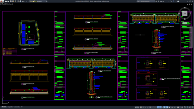 desain pagar keliling