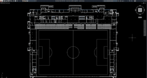 layout plan stadion sepakbola