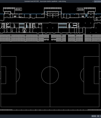 layout plan stadion sepakbola