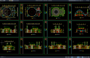 Download Referensi Desain Masjid DWG AutoCAD masjid vietnam