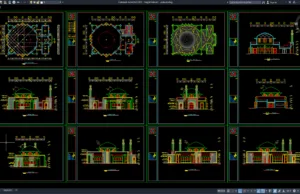 Download Referensi Desain Masjid DWG AutoCAD masjid vietnam