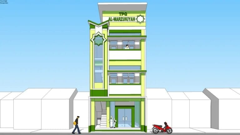 Download Desain Taman Pendidikan Al-Quran SKP SketchUp - Asdar Id
