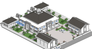 masjid dan paud sketchup