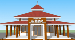 mushola 12m x12m sketchup