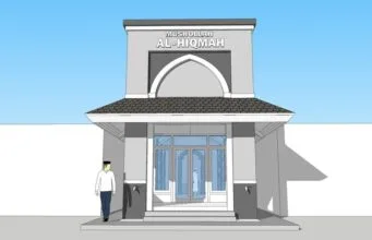 mushola 4m x16,5m sketchup