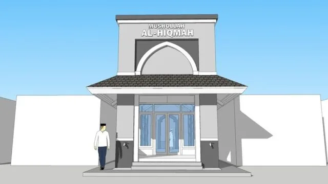 mushola 4m x16,5m sketchup mushola 4m x16,5m sketchup