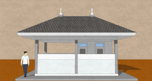 tempat wudhu 3m x 6m sketchup
