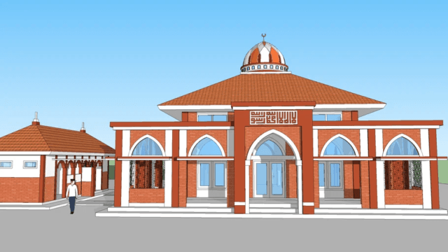 masjid 16m x16m sketchup