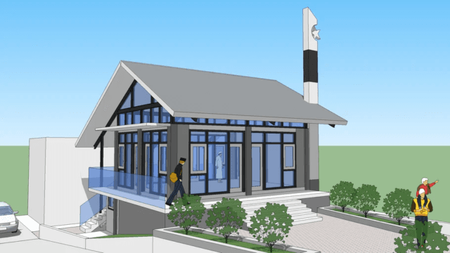 masjid 8m x 6m sketchup