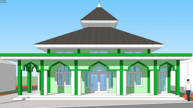 mushola 14m x14m sketchup mushola 14m x14m sketchup