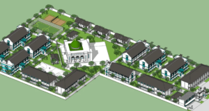 pondok pesantren sketchup