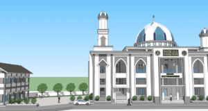 masjid baiturahman 2 lantai sketchup