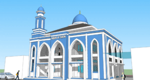masjid salatiga 2 lantai sketchup