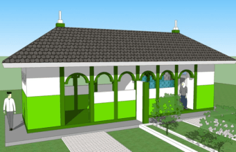 tempat wudhu sketchup