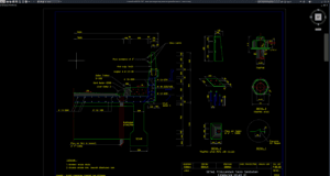 detail penulangan tiang sandaran (jembatan kelas b)