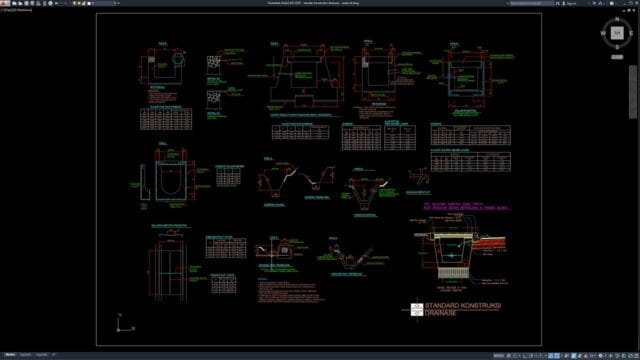 standar konstruksi drainase
