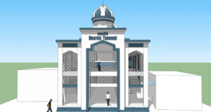 masjid daaruts tsawaab 2 lantai sketchup