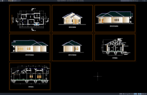 Download Desain Rumah 1 Lantai Ukuran 17m x 8,5m DWG AutoCAD rumah 1 lantai ukuran 17m x 8,5m