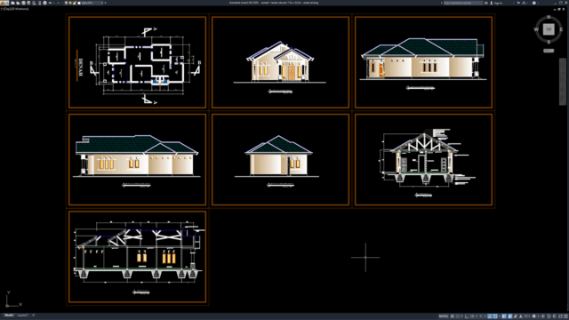 rumah 1 lantai ukuran 17m x 8,5m