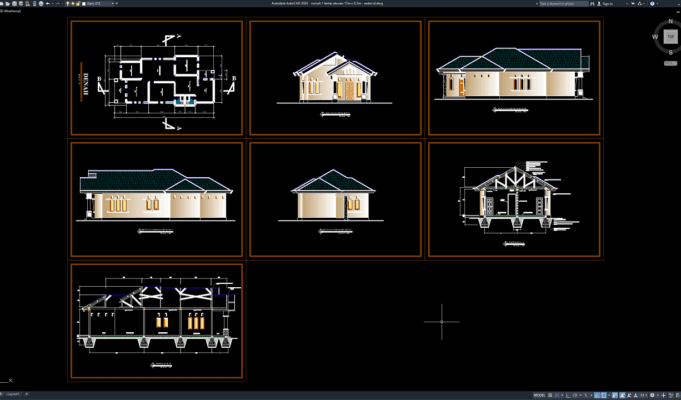 rumah 1 lantai ukuran 17m x 8,5m
